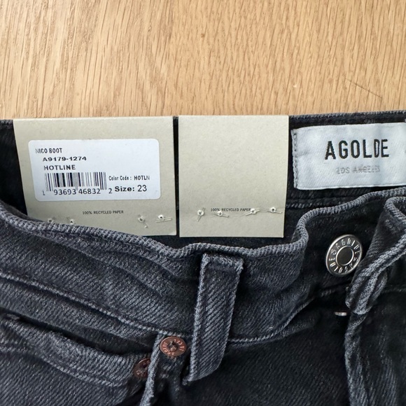 AGolde Nico boot cut high rise jeans size 23 - Picture 4 of 4